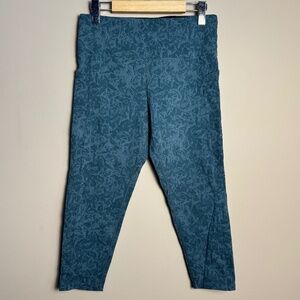 Tuff Athletics Women's Activewear Yoga Legging Ankle Pant‎ Teal Size Medium